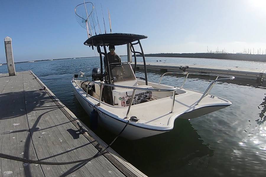 15.5’ Livingston with SG600 Boat T-Top, customer install photo
