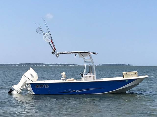2017 Carolina Skiff 218 with SG300 Boat T-Top, customer install photo
