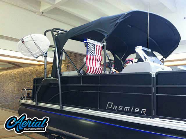 2014 Premier 220 Sunsation with F250 Pontoon Wakeboard Tower