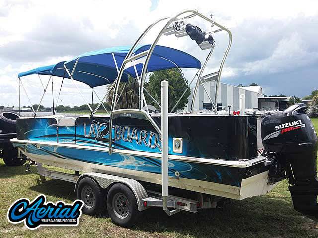 2008 Hurricane Fun Deck with F250 Pontoon Wakeboard Tower