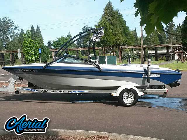 1995 Blue Water Mirage with Airborne Wakeboard Tower
