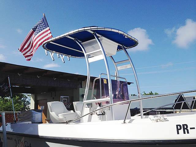 1997 Angler 180 with SG300 Boat T-Top