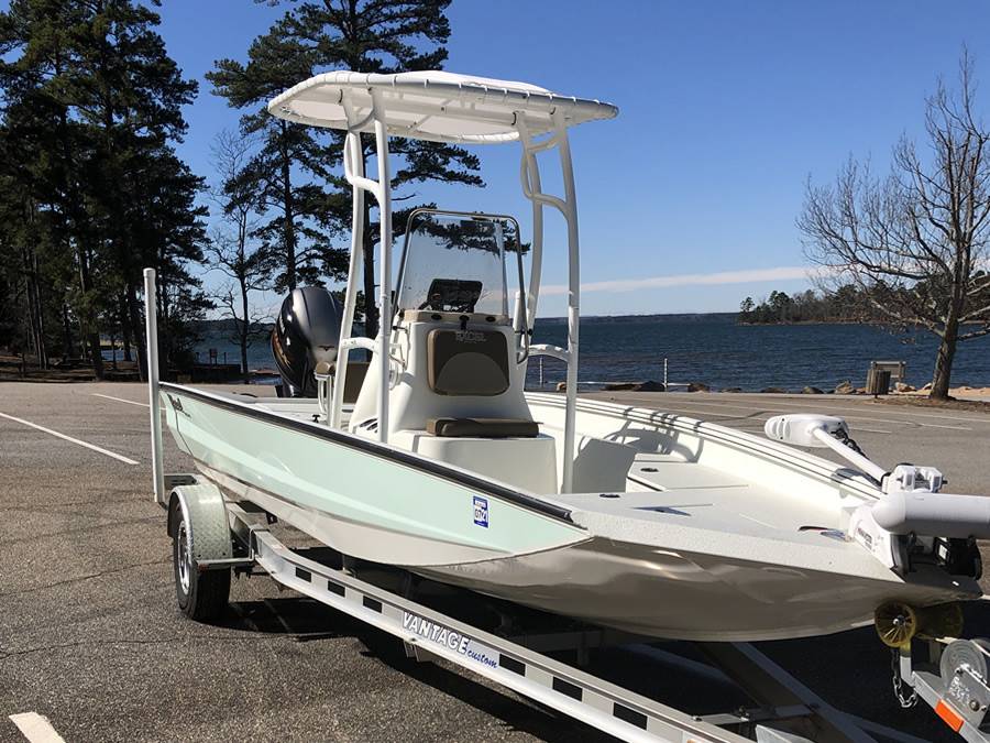 2020 Excel 203 Bay Pro with SG600 Boat T-Top, customer install photo