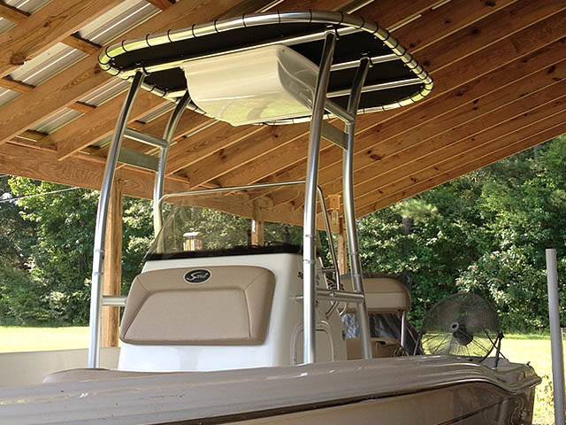 2014 Scout 175 SportFish with SG300 Boat T-Top, customer install photo