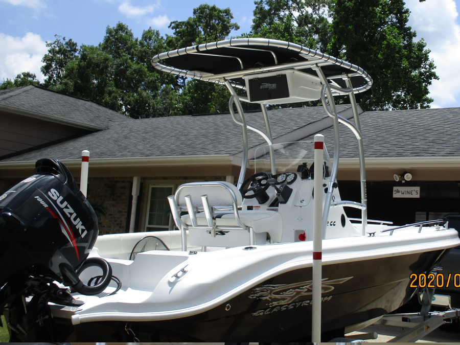 2013 Glasstream 192 center console with SG600 Boat T-Top
