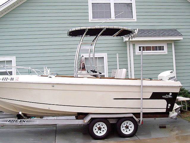 1983 Sportcraft 20' with SG300 Boat T-Top, customer install photo