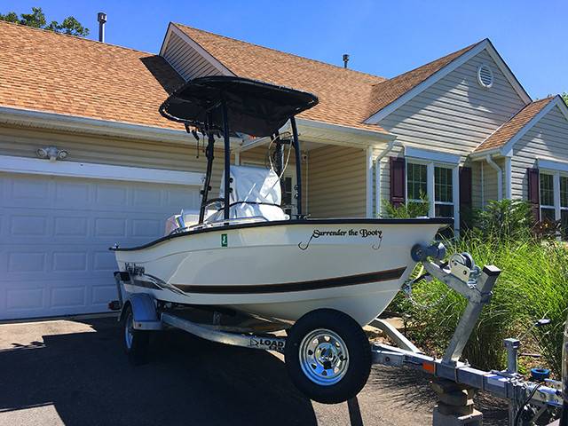 2016 Key Largo 160 with SG600 Boat T-Top