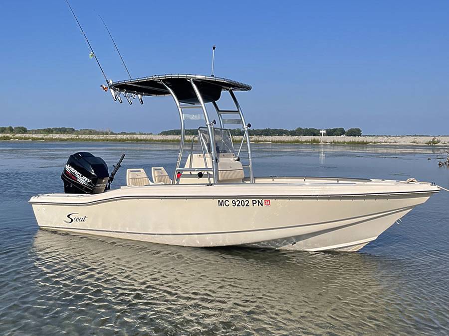 1997 Scout 185 Sportfish with SG300 Boat T-Top