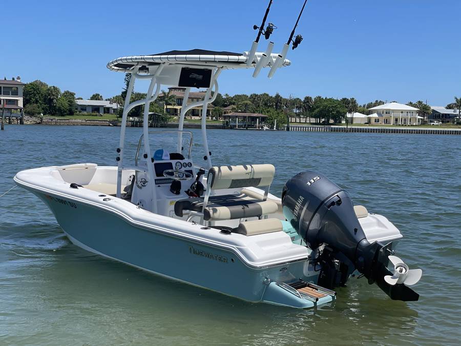 2021 Tidewater 180cc Adventure with SG600 Boat T-Top