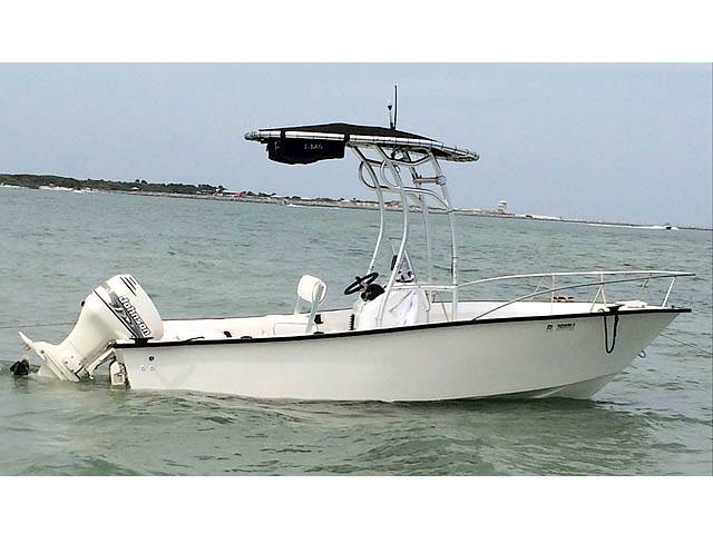 2000 Key Largo Largo 180cc with SG600 Boat T-Top, customer install photo