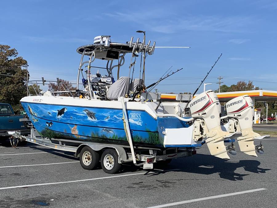 SportCat Catamaran with SG600 Boat T-Top