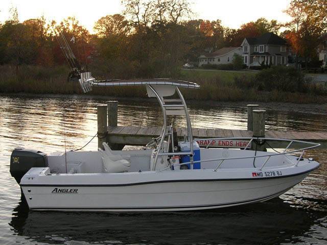 2000 Angler 180 with SG300 Boat T-Top