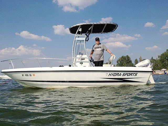 2000 Hydra-Sports 20 LTS with SG300 Boat T-Top, customer install photo