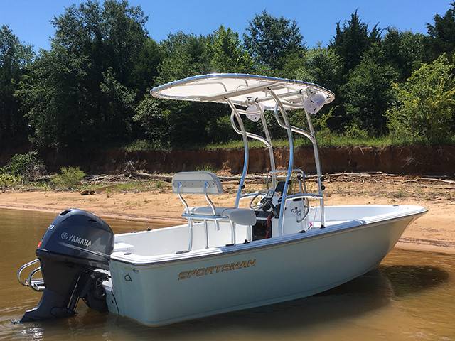 2016 Sportsman Island Reef 17' with SG600 Boat T-Top, customer install photo