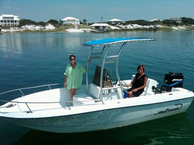 2000 Pro Sport 21' with SG300 Boat T-Top, customer install photo