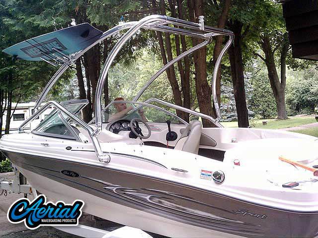 2005 Sea Ray 180 with Airborne 2.0 Wakeboard Tower — customer install photo