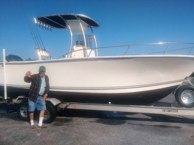 2002 Kencraft 215 with SG300 Boat T-Top