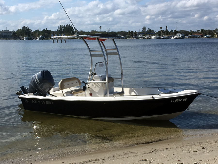 2016 Key West 1720 CC with SG300 Boat T-Top