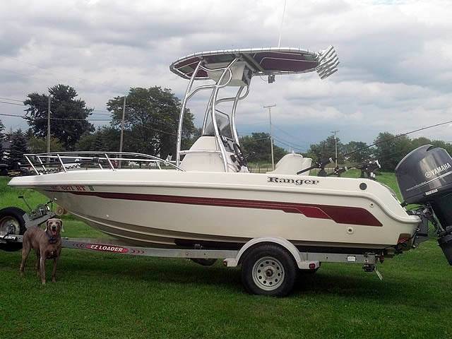 1999 Ranger 18' CC with SG600 Boat T-Top, customer install photo