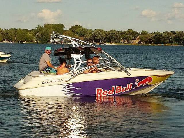 1996 Larson sei176 with Assault Wakeboard Tower