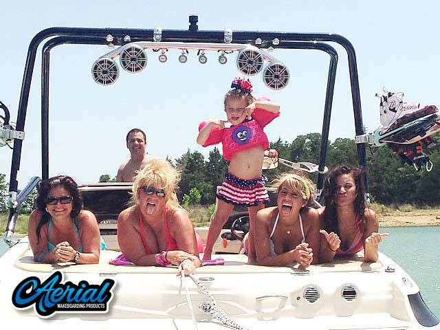 2002 Larson 210 LXI with Airborne 2.0 Wakeboard Tower — customer install photo