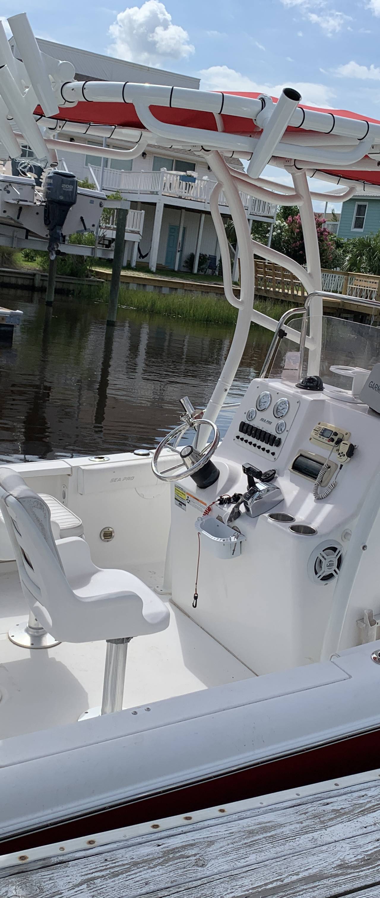2007 Sea Pro 196CC with SG900 Boat T-Top