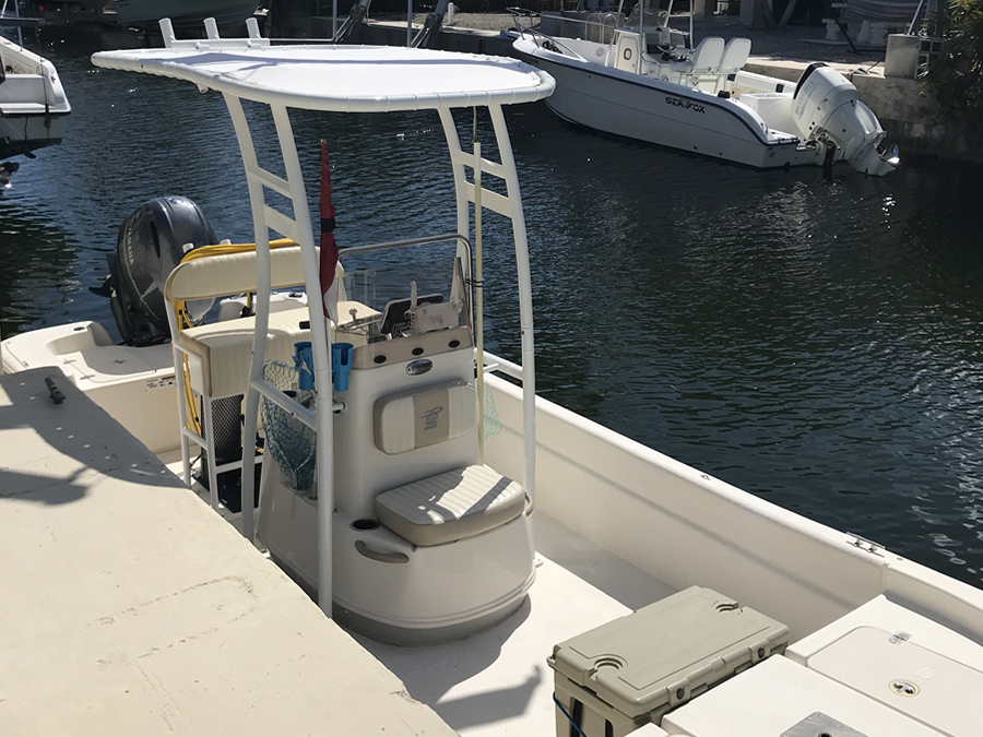 2017 Carolina Skiff JVX 20 with SG300 Boat T-Top