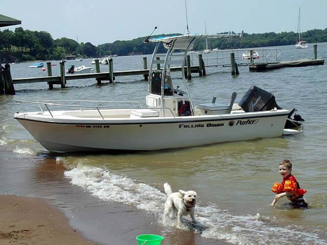 1988 Parker with SG300 Boat T-Top, customer install photo