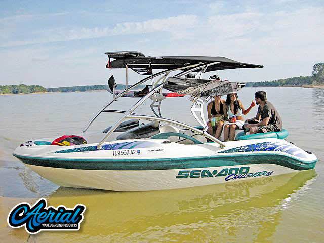 1998 Seadoo Challenger 1800 with Assault Wakeboard Tower — customer install photo
