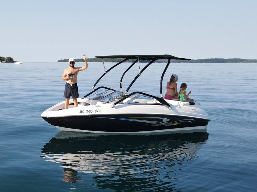 2008 Sugar Sand Mirage with Airborne Wakeboard Tower