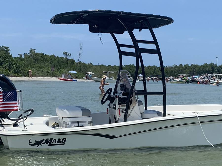 2020 Mako Pro Skiff 15 with SG300 Boat T-Top