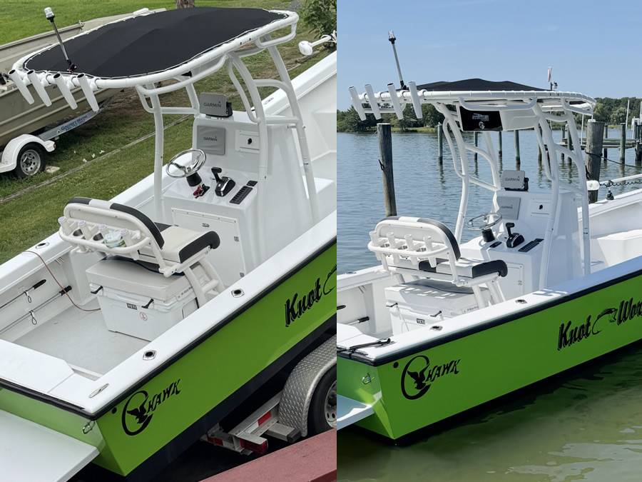 1985 C-Hawk with SG900 Boat T-Top, customer install photo