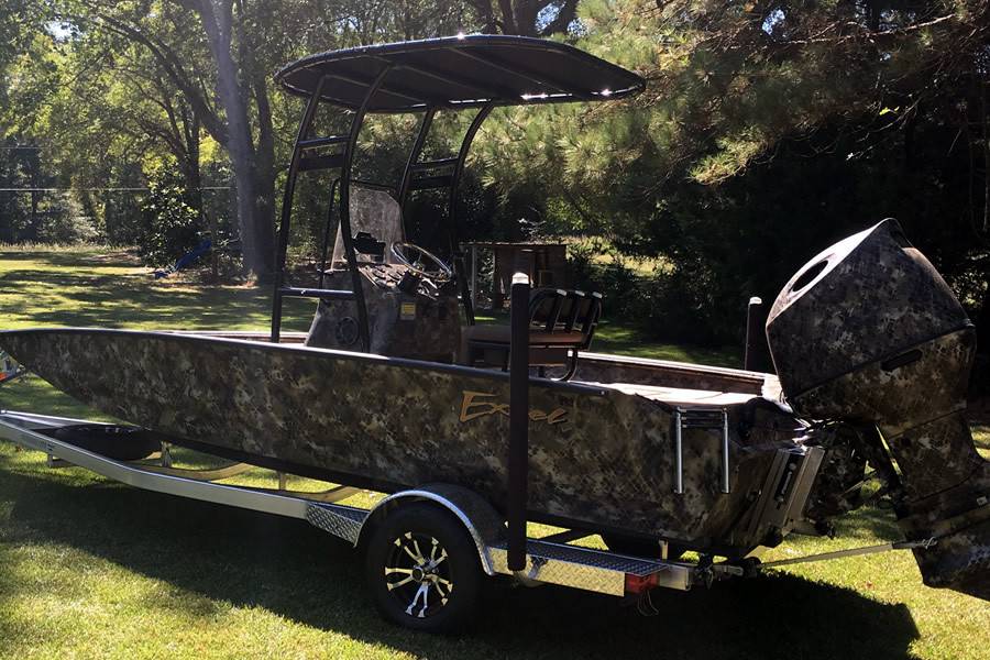 2020 Excel Bay Pro 203 with SG300 Boat T-Top, customer install photo