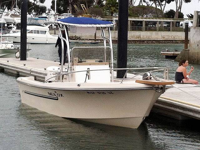 1986 Sea Ox 20' CC with SG600 Boat T-Top
