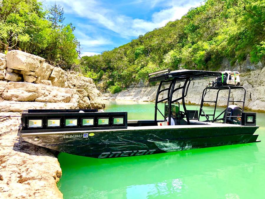 2019 Alweld 20/70 Bowfish with SG900 Boat T-Top, customer install photo